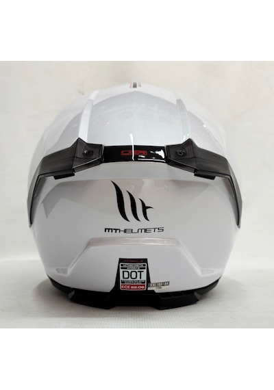 Mt Atom 2 Sv A1 Güneş Vizörlü Çene Açılır Kask Parlak Beyaz