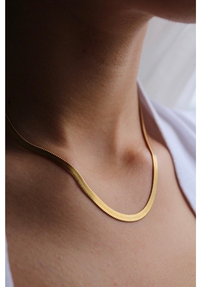 Çelik Gold Italyan Zincir 60 5 Cm -kararma Yapmaz Altın 45 Cm Çelik