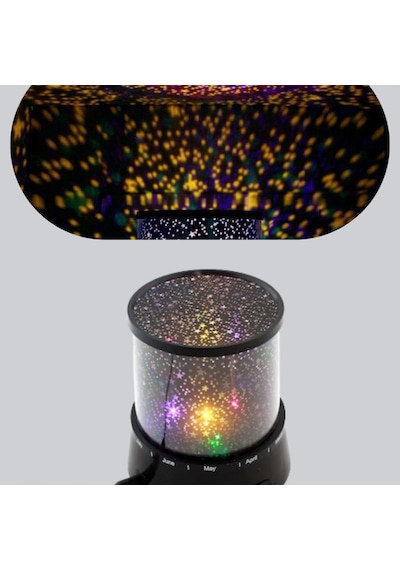 Renk Değiştiren Galaxy Efektli Led Yıldız Projektör Renkli