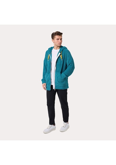 Mavi Fila Kapşonlu Sweatshirt Terry Fabric Lu411124 Mavi
