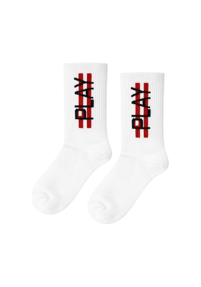 Carnaval Socks Play Yazılı Desenli Renkli Spor Çorap Çok Renkli