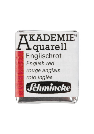 Akademie Aquarell Yarım Tablet Sulu Boya 666 English Red
