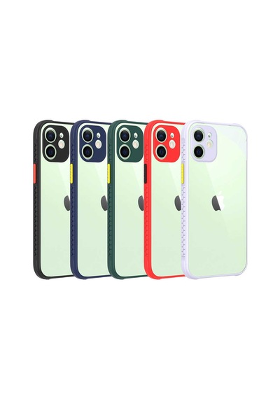Zore İphone 12 Uyumlu Nvth Kaff Kılıf-koyu Yeşil