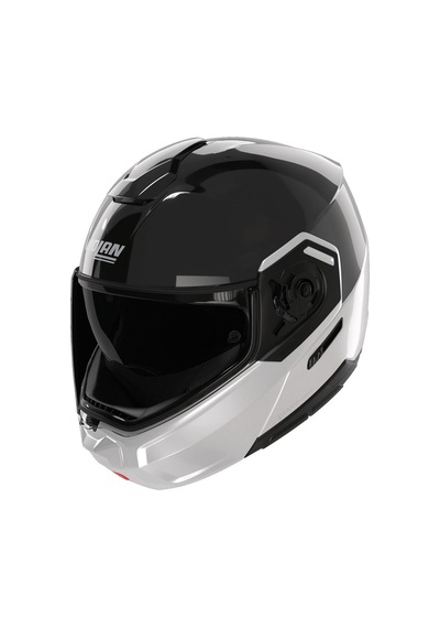 Nolan N90.3 Verniciatura Speciale 343 Çeneden Açılır Kask Siyah Beyaz Gri