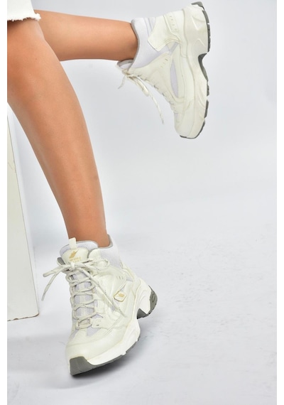 Fox Shoes V312415009 Beyaz Bilekli Spor Ayakkabı Sneakers Beyaz
