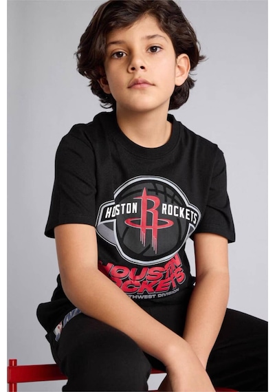 Defacto %100 Pamuk Nba Houston Rockets Tişört Erkek Çocuk G7619a826smbk81 Siyah-bk81