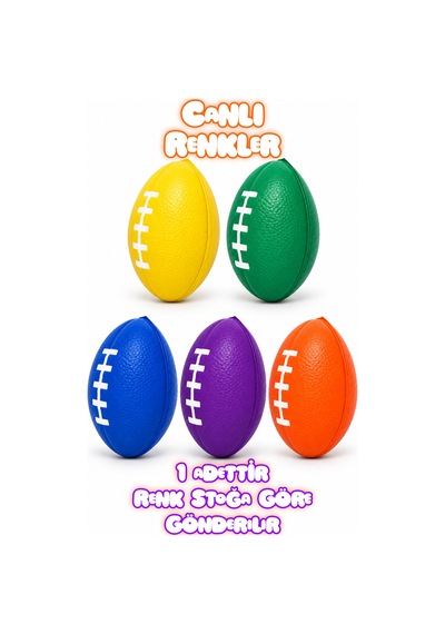 Zıplayan Stres Topu Rugby Amerikan Futbolu Topu Bahçe Oyuncağı Stres Topu 3421