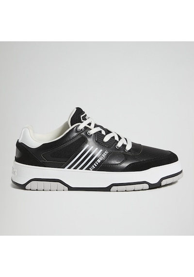 Sneaker Günlük Erkek 27113/cp C Bkku Bikkembergs 64029996 Suede Black/leather Black Suede Black/leather Black