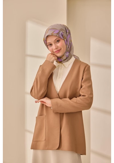 Silk Home Olinda İpek Eşarp 47003-29 Mor, Hardal, Lila, Gri