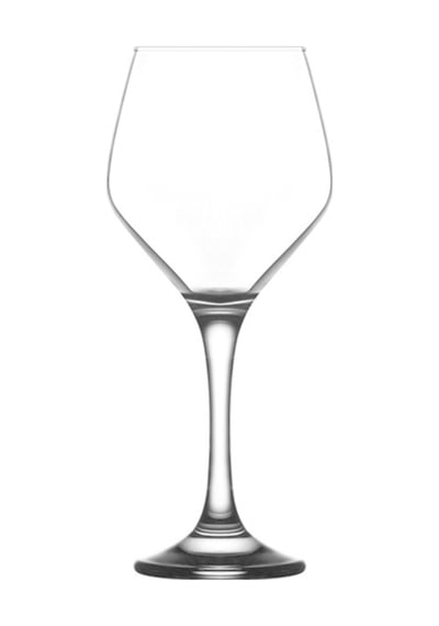 LAV Ella Cam Goblet 6'lı 440 ml Ayaklı (Şarap Kadehi , Kokteyl Bardağı)