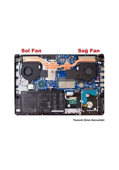 HP Uyumlu Zbook15 G3, 15 G4 Notebook Fan V1 (Vga) Sağ