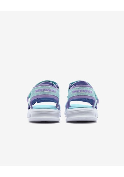Skechers Sola Glow Sandal Büyük Kız Çocuk Mavi Işıklı Sandalet 303024l Lblv Mavi