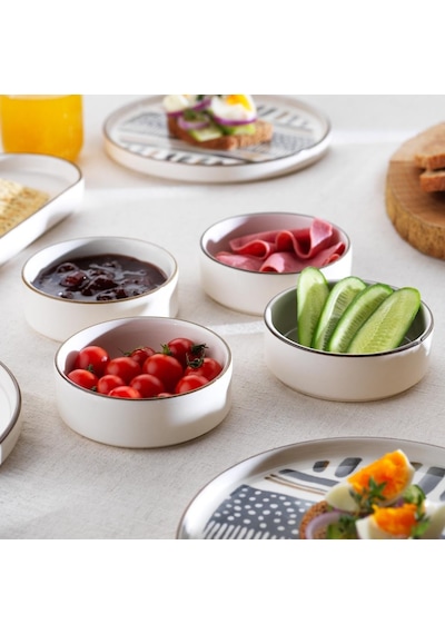 Schafer Sunny 4 Kişilik Kahvaltı Takımı 10 Parça Gri