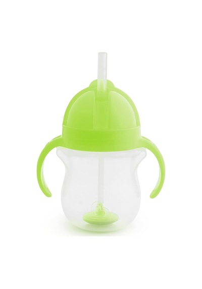 Tıklama Kilitli Uçlu Alıştırma Bardağı, 6ay+207ml Yeşil 2 Adet Çok Renkli