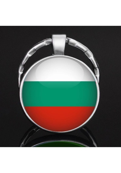 Tamgacrafts Bulgaristan Bulgaria Bayrağı Metal Anahtarlık Ülke Temalı Hediyelik Çok Renkli