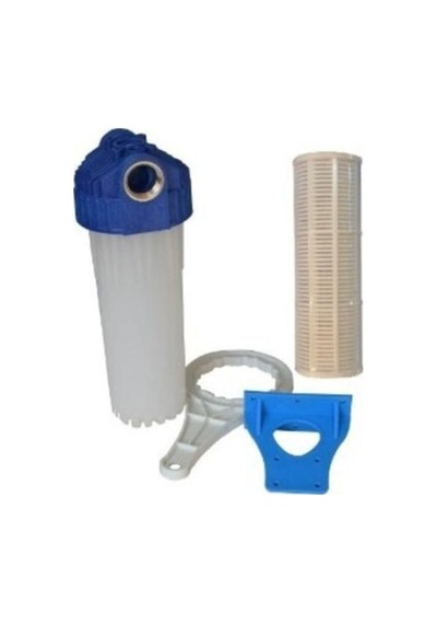 Daire Girişi Su Arıtma Filtre Kabı 10 Inch . 3/4 Inch In Out Bağl