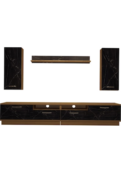 Decoraktiv Trendstyle 5220d Mdf Tv Ünitesi Tv Sehpası Pera - Siyah Mermer