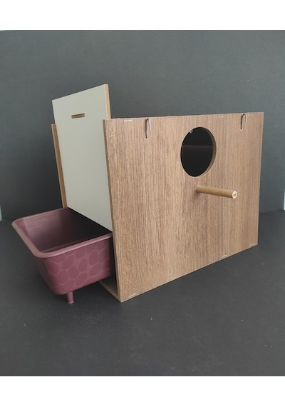 Büyük Boy Sultan Yuvalığı Folluklu 29 x 22 x 19 CM Çift Açılır Mdf Yuva