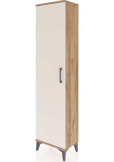Arges Dolap Tek Raflı Tek Kapaklı Tek Askılı 44x30x182 Çam-aytaşı Atlas Çam