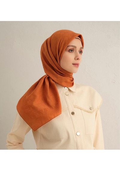Armine S00oa0444439 43 Armine Pamora Eşarp 2 Turuncu