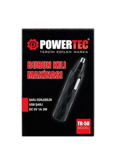 Tr-50 Profesyonel Type-c Şarjlı Burun & Kulak Kılı Tıraş Makinesi 2 Saat
