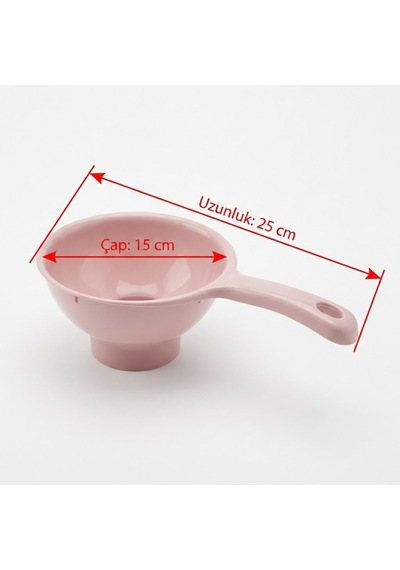 Orret Home Konserve Kavanoz Hunisi Geniş Ağızlı Huni Plastik Mutfak Hunisi Reçel Salça Turşu Dolum Hunisi Kavanoz Aktarma Aparatı 1 Adet 26 Cm