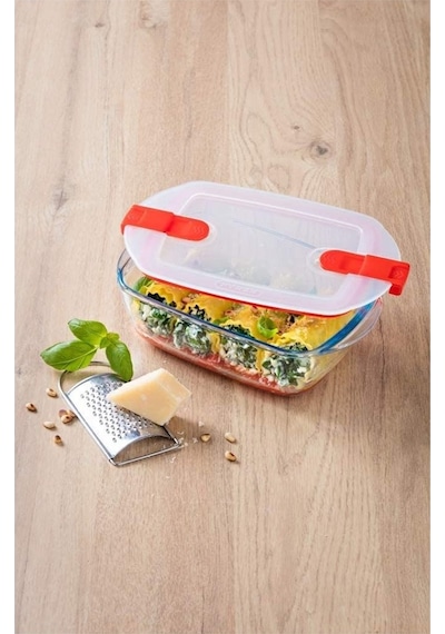 Pyrex 214PH00/7145 Dikdörtgen Saklama Kabı Mikrodalga 400 ML