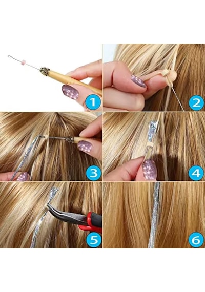Hair Tinsel Simi / Ht08 - Msbu-714015 Karışık - Çok Renkli