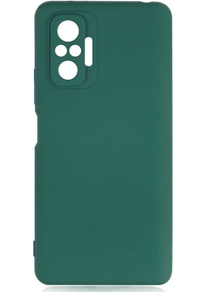 Fibaks Redmi Note 10 Pro Uyumlu Kılıf Kamera Çıkıntılı Içi Kadife Lansman Yumuşak Dokulu Silikon Kapak Yeşil