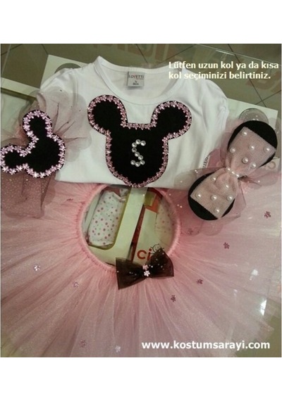 Kostümsarayı Minnie Mouse Pullu Tütü