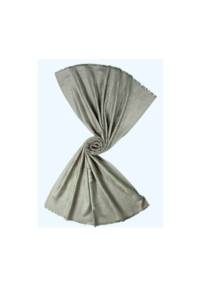 Mim Eşarp Işıl İpek - H Desen Kaşmir İpek Şal 75x190 Cm Vizon