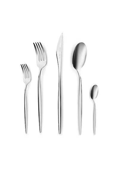 Lizbon Platin 12 Kişilik 60 Parça Çatal Kaşık Bıçak Takımı Gümüş