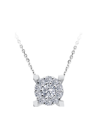 Sirius 0,50 Ct Görünümlü Modern Pırlanta Tektaş Kolye 0817P0052
