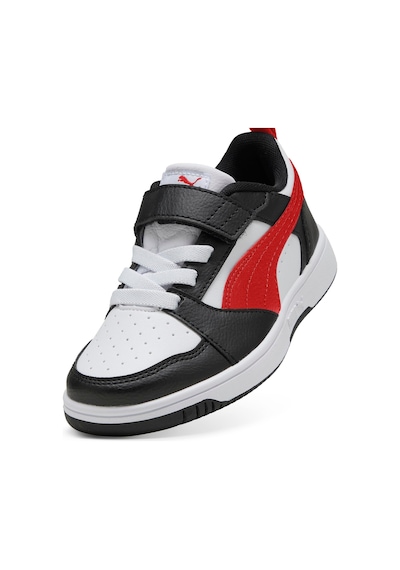 Puma Rebound V6 Lo Ac+ Ps-white-red-black Çocuk Ayakkabı-beyaz-2060 Beyaz