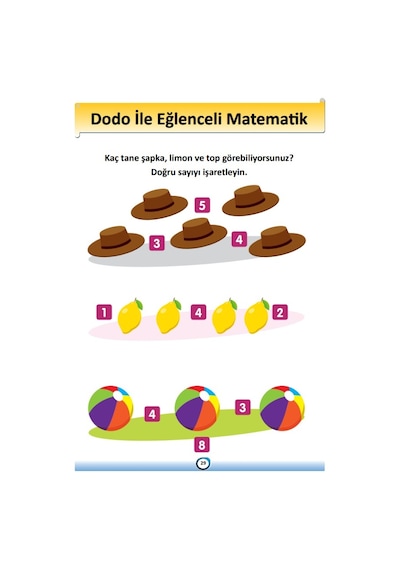 Dodo ile Eğlenceli Matematik Yaz-Sil Kitabı
