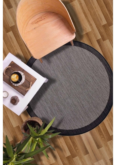 Saraz Halı Sisal Jut 9715 Siyah