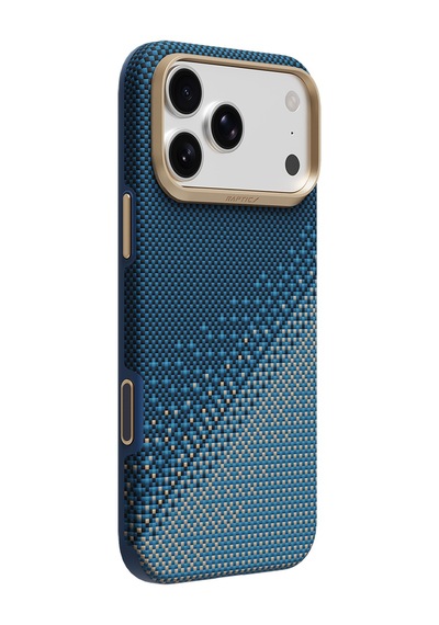 Apple iPhone Uyumlu 18 Pro Max Kılıf M-safe Özellikli Raptic Aramid Dual Ultra Serenity Serisi Karbon Lacivert