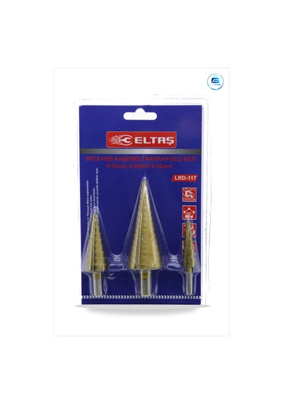 Hss Kademeli Matkap Ucu Seti 3 Parça 4 İla 12 Mm 20 32 Metal Sac