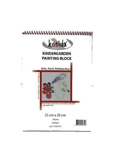 Ponart - Kosida Kindergarden Painting Block 25x35 130 G 15 Beya