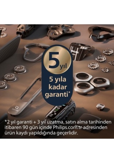 Skinıq Islak & Kuru Tıraş Makinesi, 360 Başlıklar İle