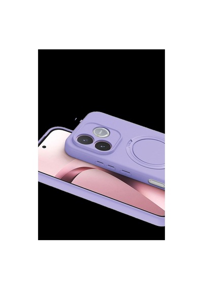 Huawei Honor 600 Lite Regal Magsafe Standlı Kapak - Lila