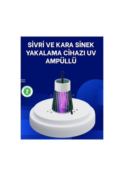 2 Si 1 Arada Led Işıklı Elektrikli Böcek Öldürücü - Hs08371266-4315