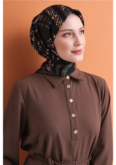 Armine Saf İpek Twill Eşarp 9634d 81 Fuşya Pembe