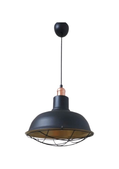 Rys Retro Metal Siyah Dekoratif Bakır Duylu Kafesli Siyah Içi Gol (536633211)