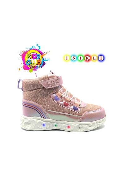 Cool Kids Ortopedik Işıklı Taban Kız Çocuk Bot Pudra