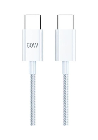 60w Type-c To Type-c Hızlı Şarj Ve Data Kablosu 1m Beyaz Az-b06ab
