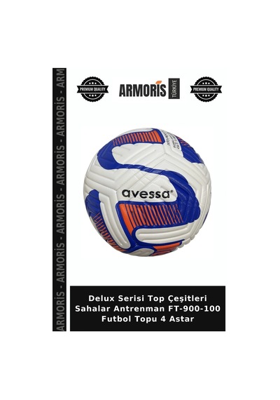 Delux Serisi Top Çeşitleri Sahalar Antrenman Ft-900-100 Futbol Topu 4 Astar Çok Renkli