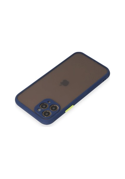 Apple Apple Uyumlu iPhone 11 Pro Kılıf Montreal Silikon Kapak - Lacivert 0.2M-Çok Renkli