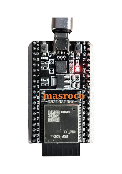 Esp32-d Wifi Bluetooth Geliştirme Kartı Devkitc V4 Siyah Pcb, Usb Kablo Dahil
