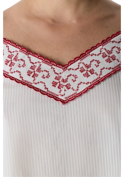 Penti Kırık Beyaz Magnifique Pamuklu Atlet Pijama Üstü